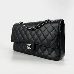 Chanel Classic Flap Medium/Large M/L Caviar Black - Series 11