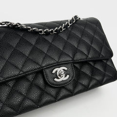 Chanel Classic Flap Medium/Large M/L Caviar Black - Series 11