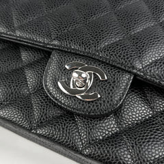 Chanel Classic Flap Medium/Large M/L Caviar Black - Series 11