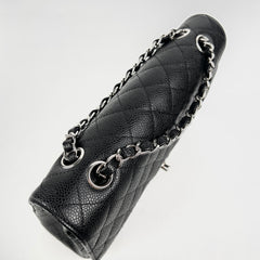Chanel Classic Flap Medium/Large M/L Caviar Black - Series 11