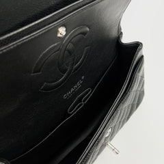 Chanel Classic Flap Medium/Large M/L Caviar Black - Series 11