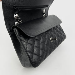 Chanel Classic Flap Medium/Large M/L Caviar Black - Series 11