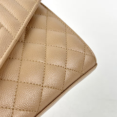 Saint Laurent Envelope Flap Small Beige