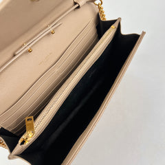 Saint Laurent Envelope Flap Small Beige