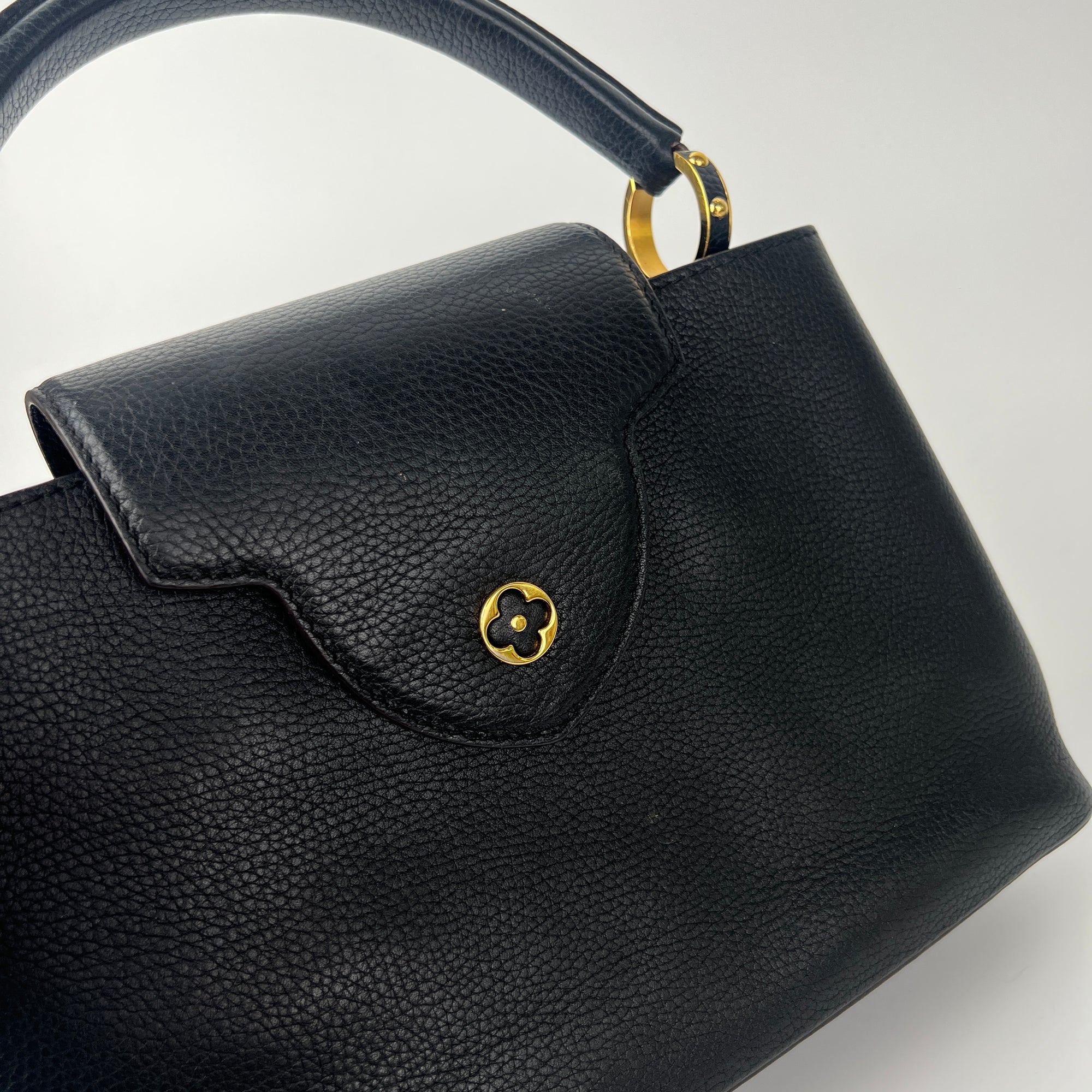 Louis Vuitton Lizard Capucines MM - Black Handle Bags, Handbags - LOU540832