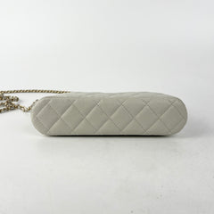 Chanel Caviar Mini Crossbody Grey 2024 (Microchip)