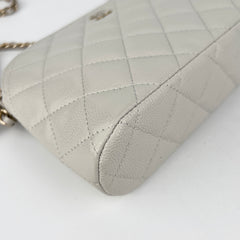 Chanel Caviar Mini Crossbody Grey 2024 (Microchip)