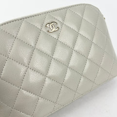 Chanel Caviar Mini Crossbody Grey 2024 (Microchip)
