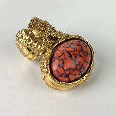 Saint Laurent Cocktail Ring Pink