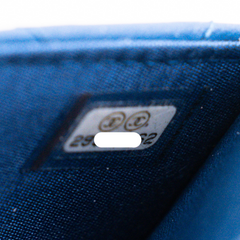 Chanel Wallet On Chain WOC Pearl Crush Lambskin Blue