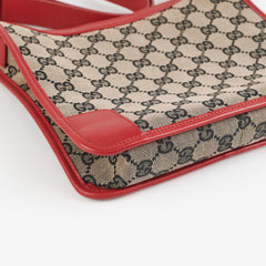 Gucci Monogram Red Shoulder Bag
