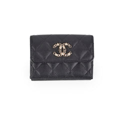 Chanel Caviar Black Flap Wallet