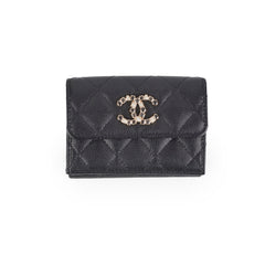Chanel Caviar Black Flap Wallet