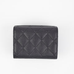 Chanel Caviar Black Flap Wallet