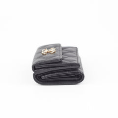 Chanel Caviar Black Flap Wallet
