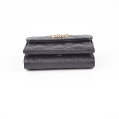 Chanel Caviar Black Flap Wallet