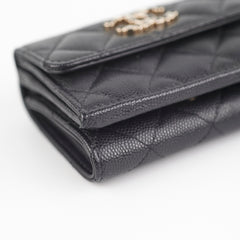 Chanel Caviar Black Flap Wallet