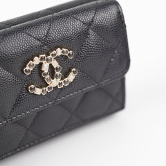 Chanel Caviar Black Flap Wallet