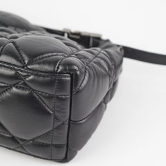 Christian Dior Diortravel Nomad Bag Pouch Calfskin Black