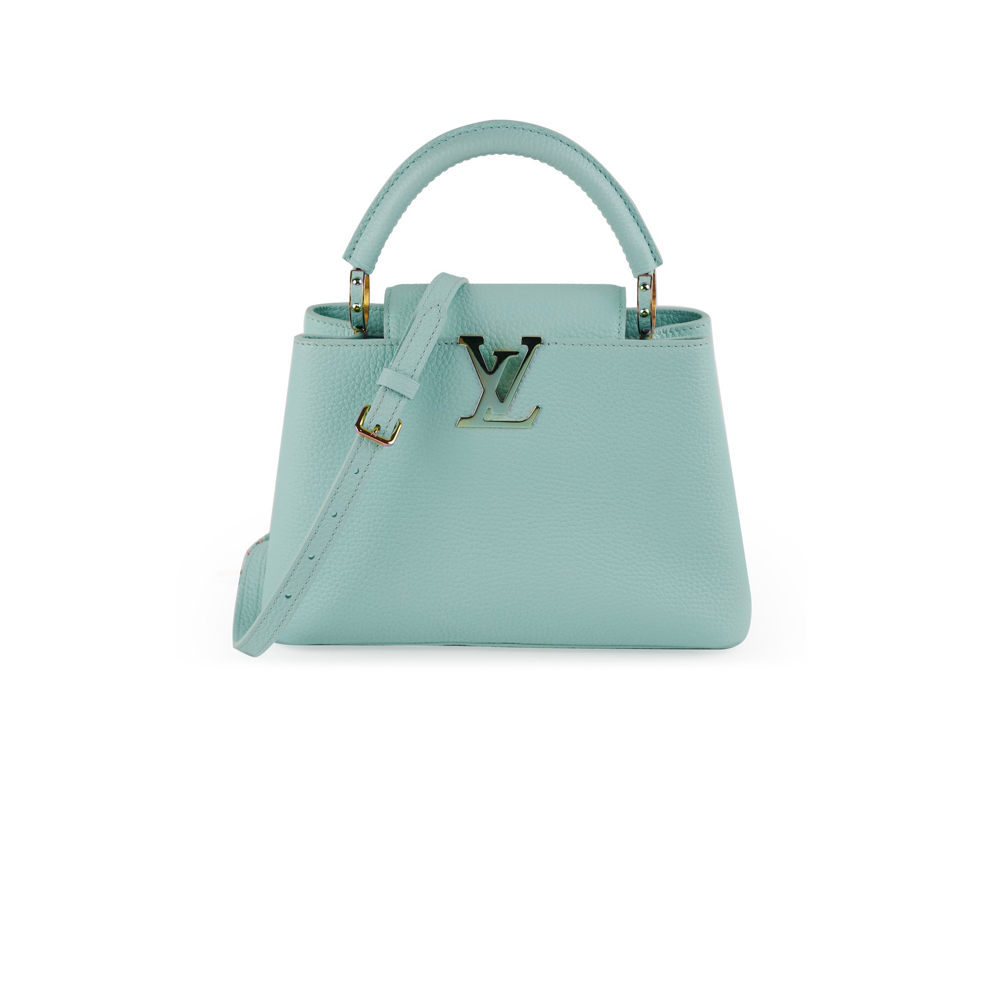 Louis Vuitton Capucines Bb In Turquoise