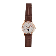 Blancpain Villeret 29mm Rose Gold Moonphase Diamond Watch