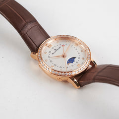 Blancpain Villeret 29mm Rose Gold Moonphase Diamond Watch