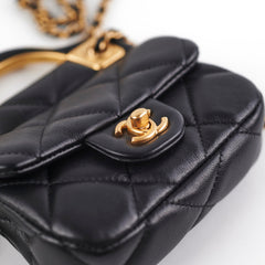 Chanel Micro CrossbodBag Black
