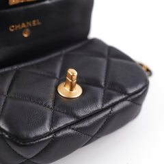 Chanel Micro CrossbodBag Black