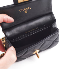 Chanel Micro CrossbodBag Black