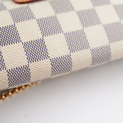 Louis Vuitton Eva Clutch Damier Azur
