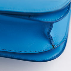 Celine Medium Aqua Blue Box Crossbody Bag