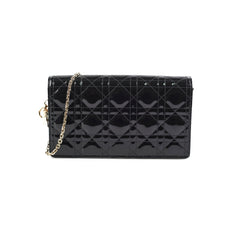 ITEM 2 - Dior Pouch Cannage WOC Wallet On Chain Clutch Black