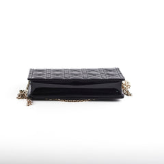 ITEM 2 - Dior Pouch Cannage WOC Wallet On Chain Clutch Black