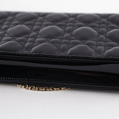 ITEM 2 - Dior Pouch Cannage WOC Wallet On Chain Clutch Black