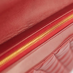 Chanel Vintage Lambskin Backpack Red