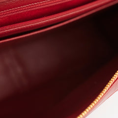 Chanel Vintage Lambskin Backpack Red