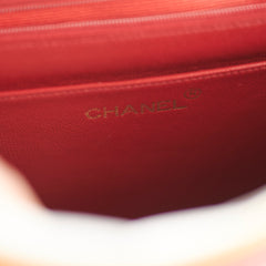 Chanel Vintage Lambskin Backpack Red