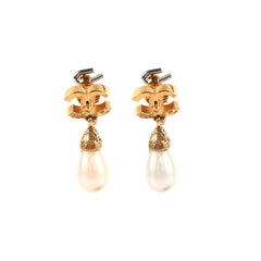 Chanel Pearl Clip on Earrings