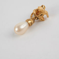 Chanel Pearl Clip on Earrings