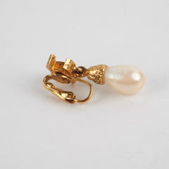Chanel Pearl Clip on Earrings