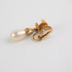 Chanel Pearl Clip on Earrings