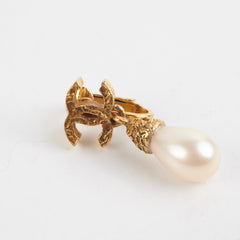 Chanel Pearl Clip on Earrings