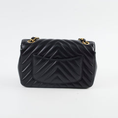 Chanel Chevron Mini Retangular Black
