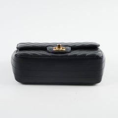 Chanel Chevron Mini Retangular Black