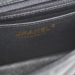 Chanel Chevron Mini Retangular Black