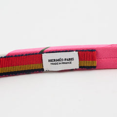 Hermes Brides De Gala Rose Silk Headband