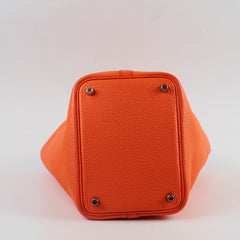 Hermes Picotin 18 Clemence Orange U Stamp