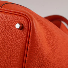 Hermes Picotin 18 Clemence Orange U Stamp