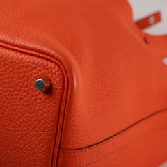 Hermes Picotin 18 Clemence Orange U Stamp