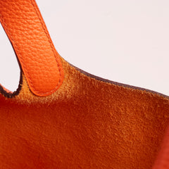 Hermes Picotin 18 Clemence Orange U Stamp